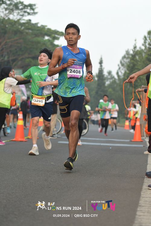Race photo from BAF LIONS RUN 2024