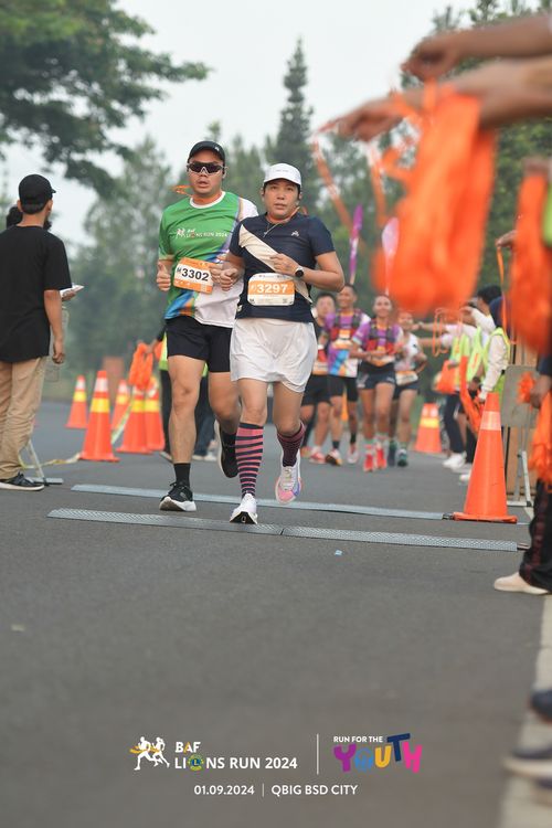 Race photo from BAF LIONS RUN 2024