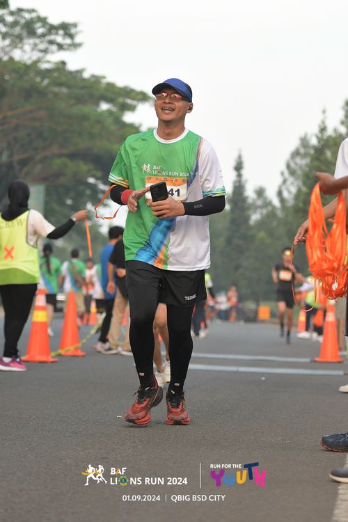 Race photo from BAF LIONS RUN 2024