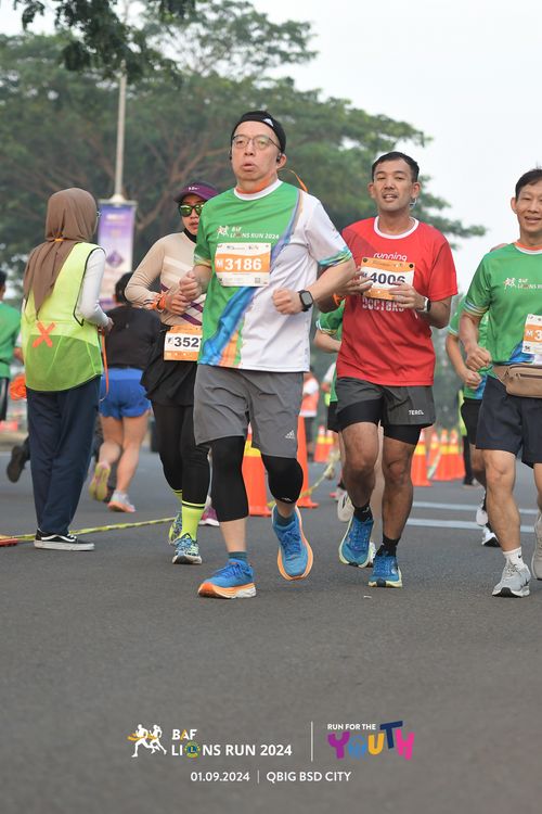 Race photo from BAF LIONS RUN 2024