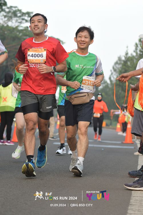 Race photo from BAF LIONS RUN 2024