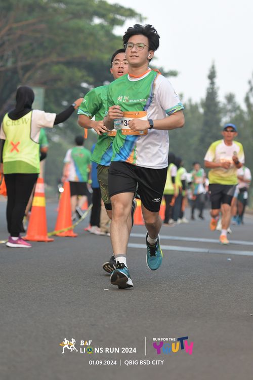 Race photo from BAF LIONS RUN 2024