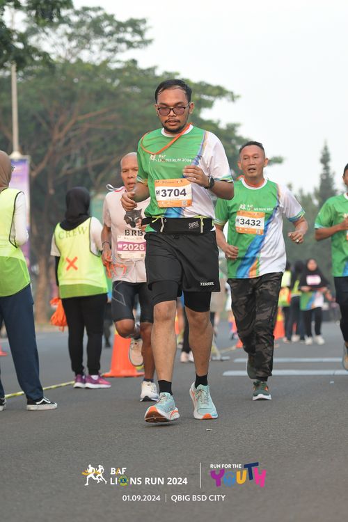 Race photo from BAF LIONS RUN 2024