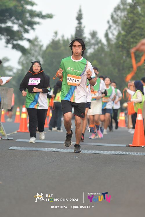 Race photo from BAF LIONS RUN 2024