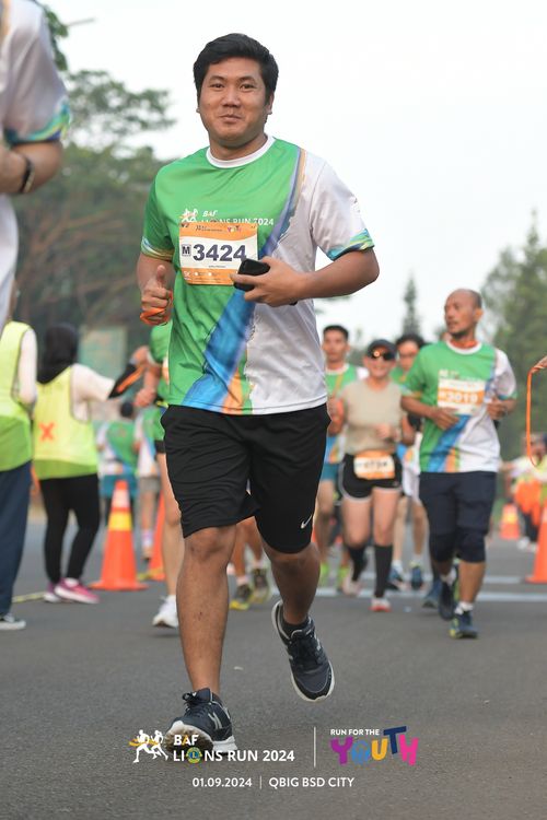 Race photo from BAF LIONS RUN 2024