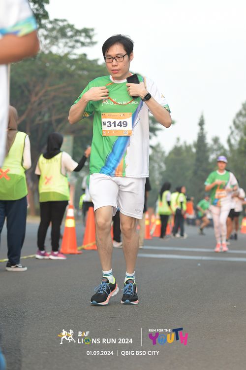 Race photo from BAF LIONS RUN 2024