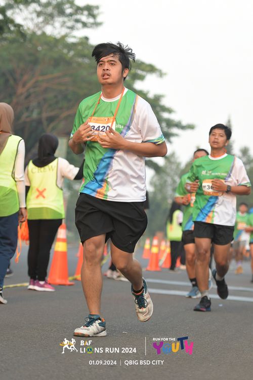 Race photo from BAF LIONS RUN 2024