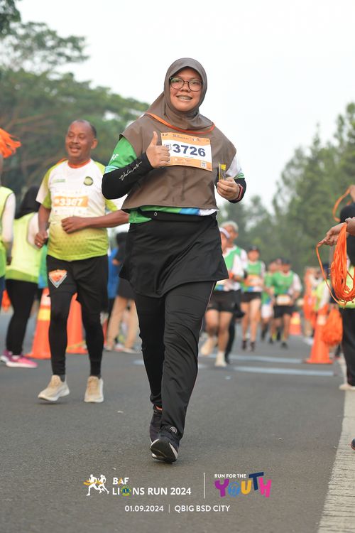 Race photo from BAF LIONS RUN 2024
