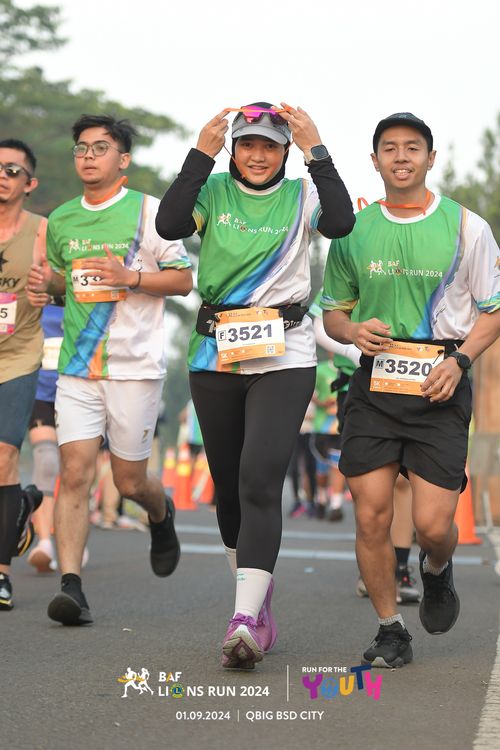 Race photo from BAF LIONS RUN 2024