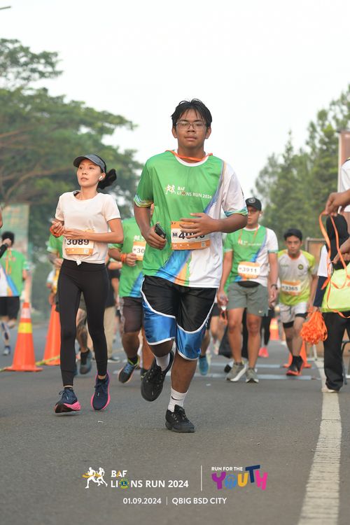 Race photo from BAF LIONS RUN 2024