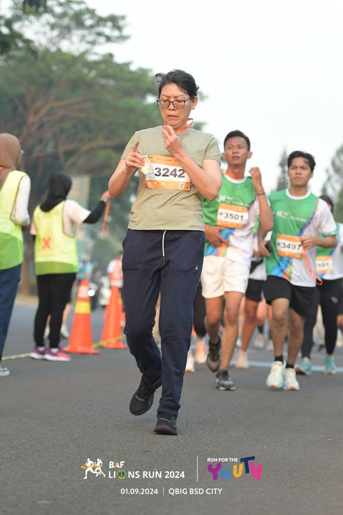 Race photo from BAF LIONS RUN 2024