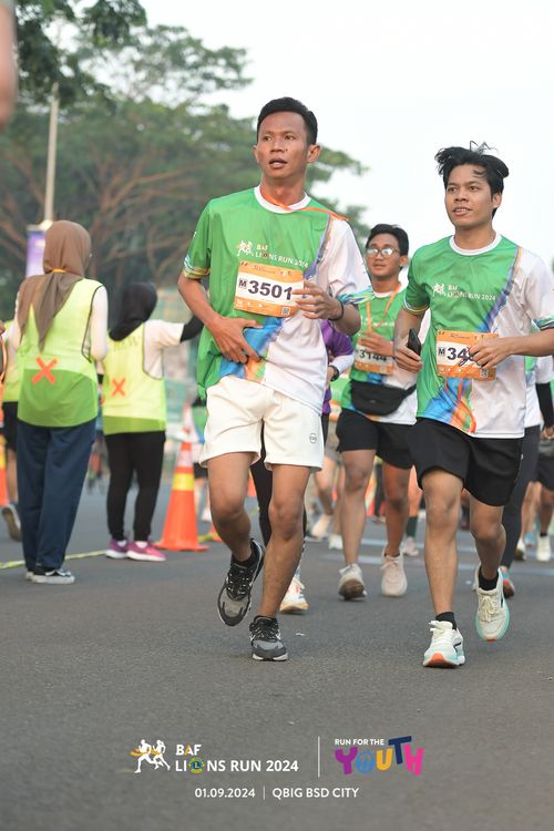 Race photo from BAF LIONS RUN 2024