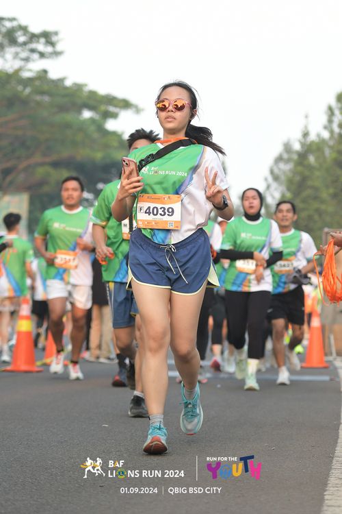 Race photo from BAF LIONS RUN 2024