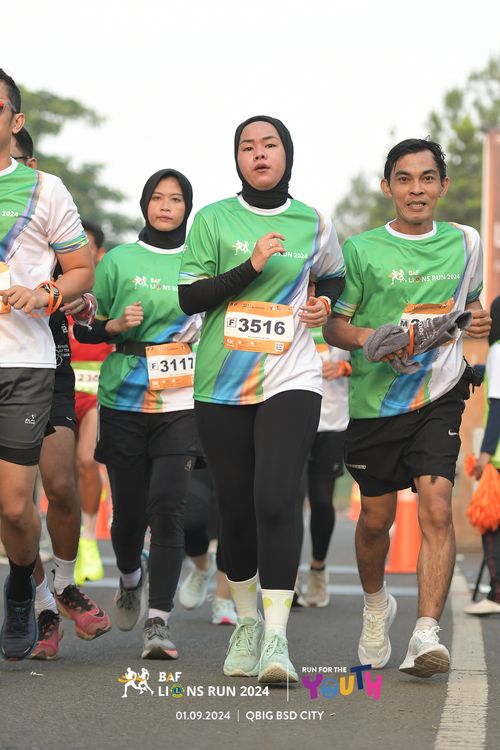Race photo from BAF LIONS RUN 2024