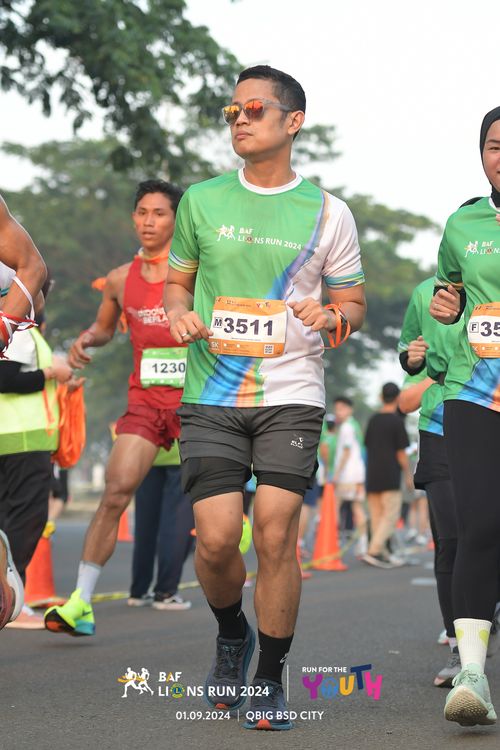 Race photo from BAF LIONS RUN 2024