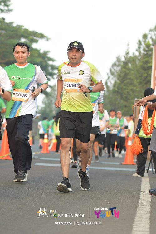 Race photo from BAF LIONS RUN 2024