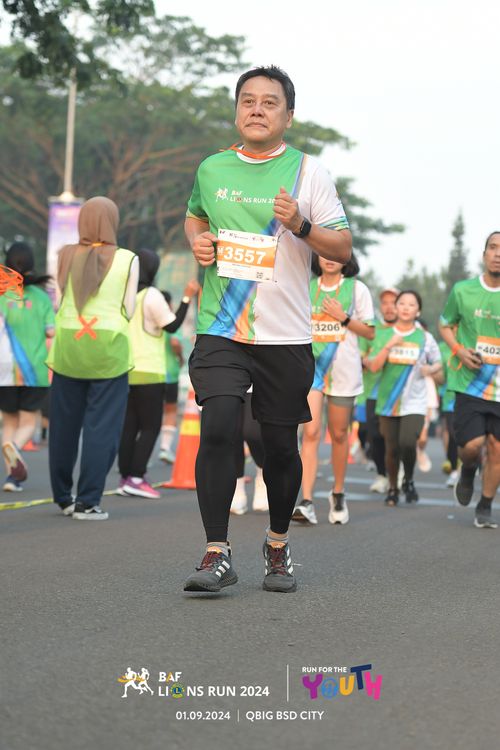Race photo from BAF LIONS RUN 2024