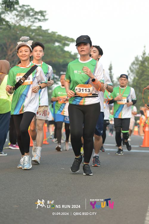 Race photo from BAF LIONS RUN 2024