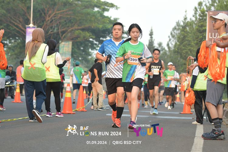 Race photo from BAF LIONS RUN 2024