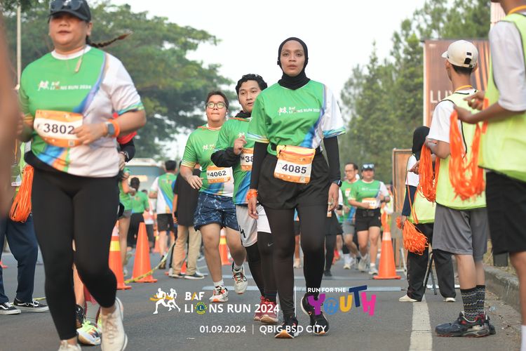 Race photo from BAF LIONS RUN 2024