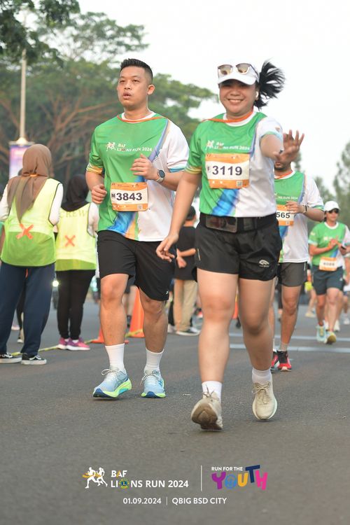Race photo from BAF LIONS RUN 2024