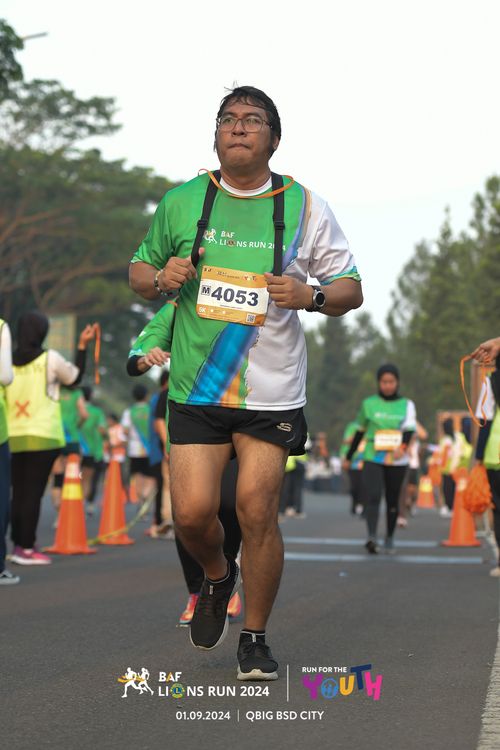 Race photo from BAF LIONS RUN 2024