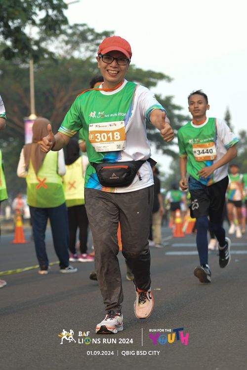 Race photo from BAF LIONS RUN 2024