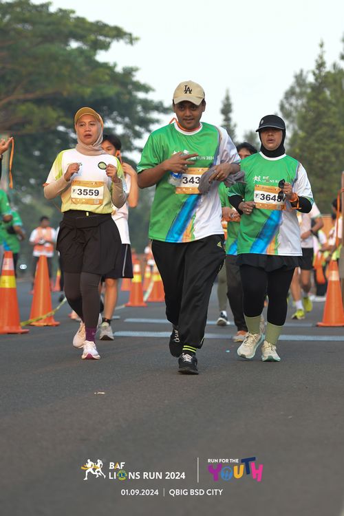 Race photo from BAF LIONS RUN 2024