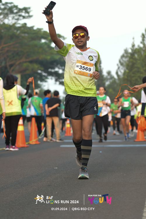 Race photo from BAF LIONS RUN 2024