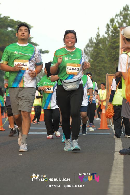 Race photo from BAF LIONS RUN 2024