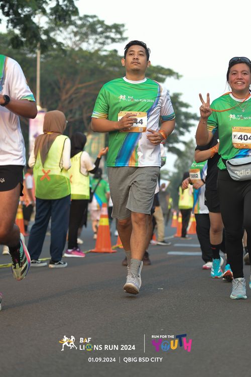 Race photo from BAF LIONS RUN 2024