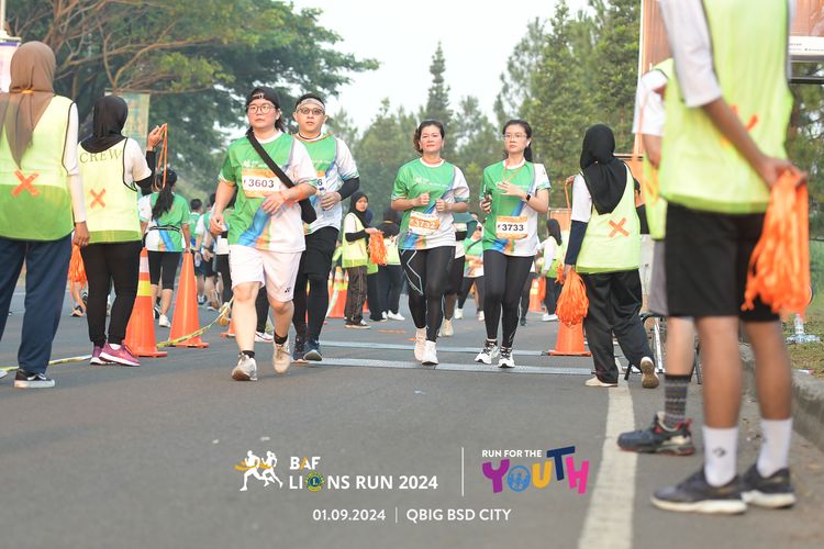 Race photo from BAF LIONS RUN 2024