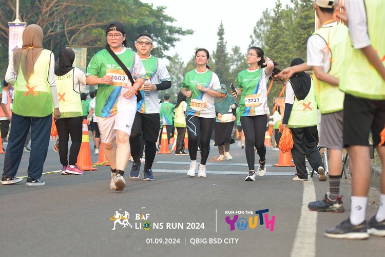 Race photo from BAF LIONS RUN 2024