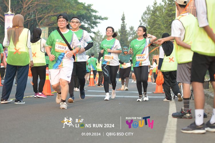 Race photo from BAF LIONS RUN 2024