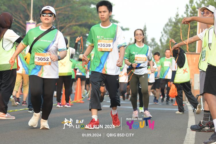 Race photo from BAF LIONS RUN 2024