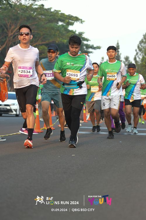 Race photo from BAF LIONS RUN 2024