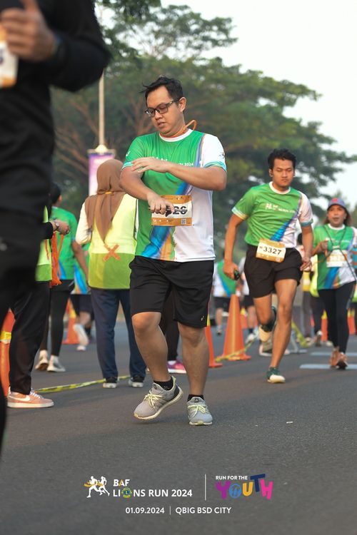 Race photo from BAF LIONS RUN 2024