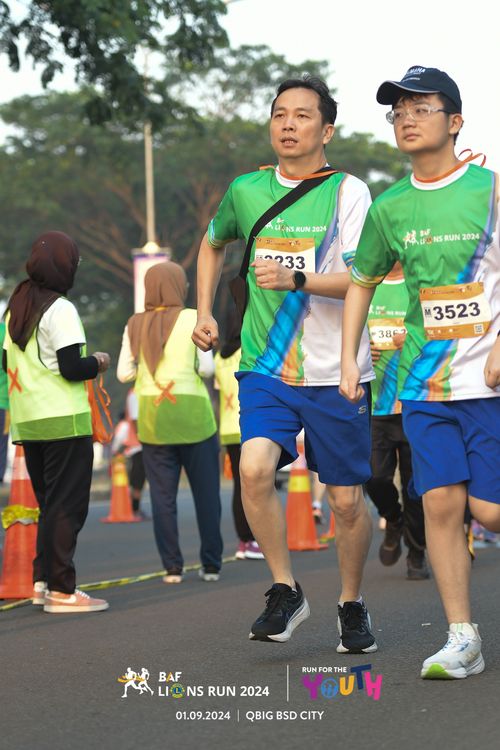 Race photo from BAF LIONS RUN 2024