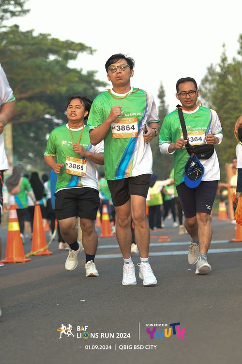 Race photo from BAF LIONS RUN 2024