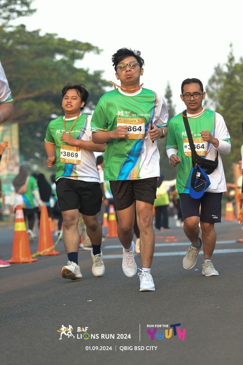 Race photo from BAF LIONS RUN 2024