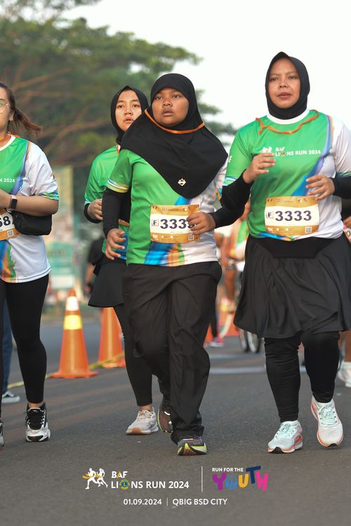 Race photo from BAF LIONS RUN 2024