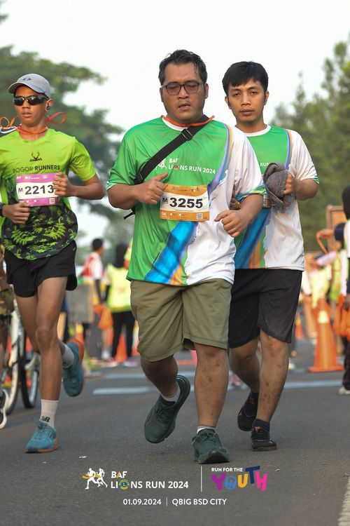 Race photo from BAF LIONS RUN 2024