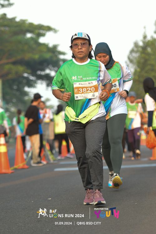 Race photo from BAF LIONS RUN 2024