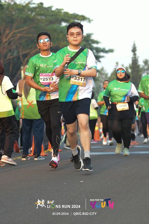 Race photo from BAF LIONS RUN 2024