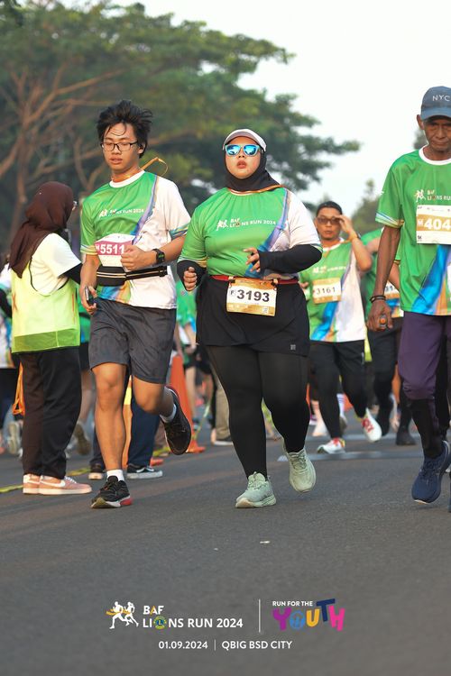 Race photo from BAF LIONS RUN 2024