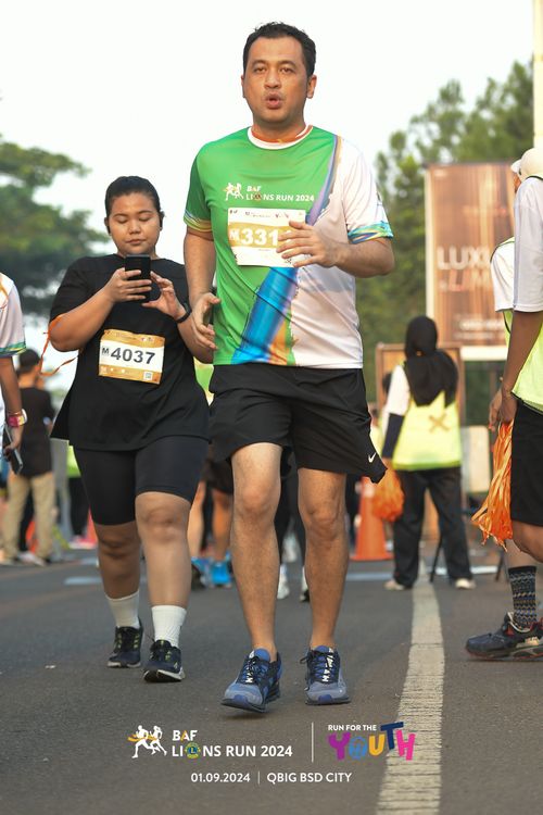 Race photo from BAF LIONS RUN 2024