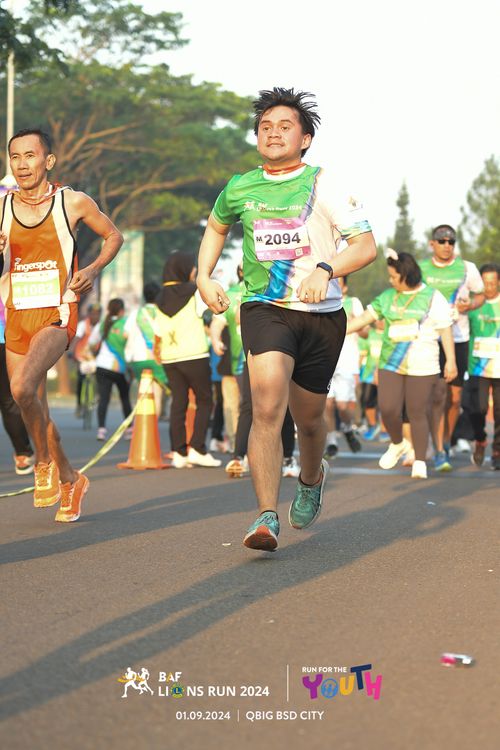 Race photo from BAF LIONS RUN 2024
