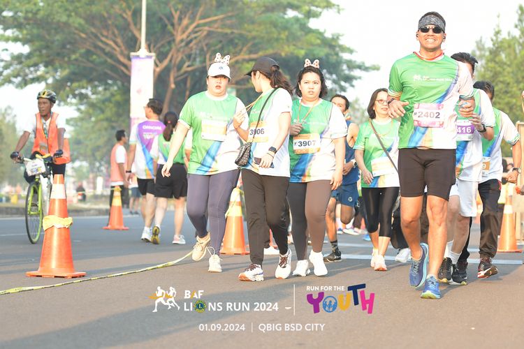 Race photo from BAF LIONS RUN 2024