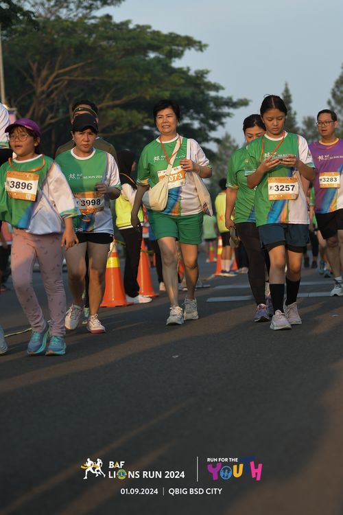 Race photo from BAF LIONS RUN 2024
