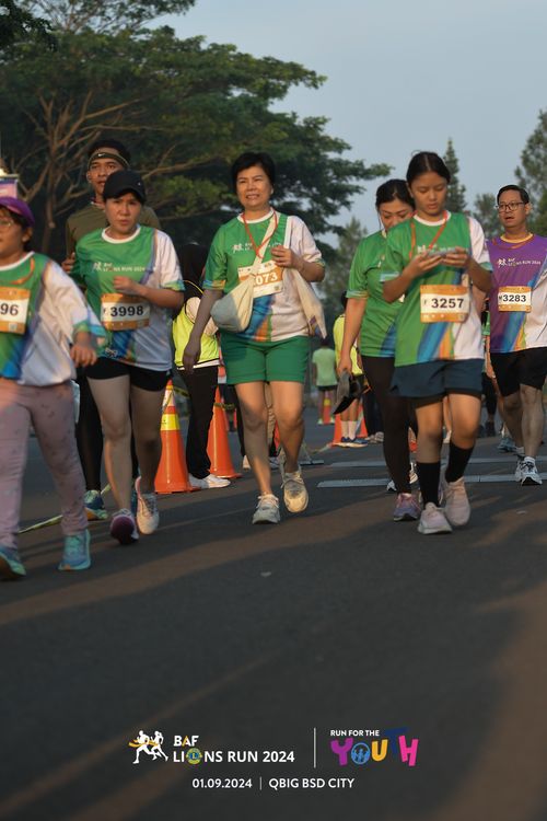Race photo from BAF LIONS RUN 2024
